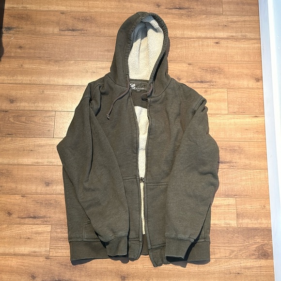 Green zip up hoodie - Picture 1 of 3